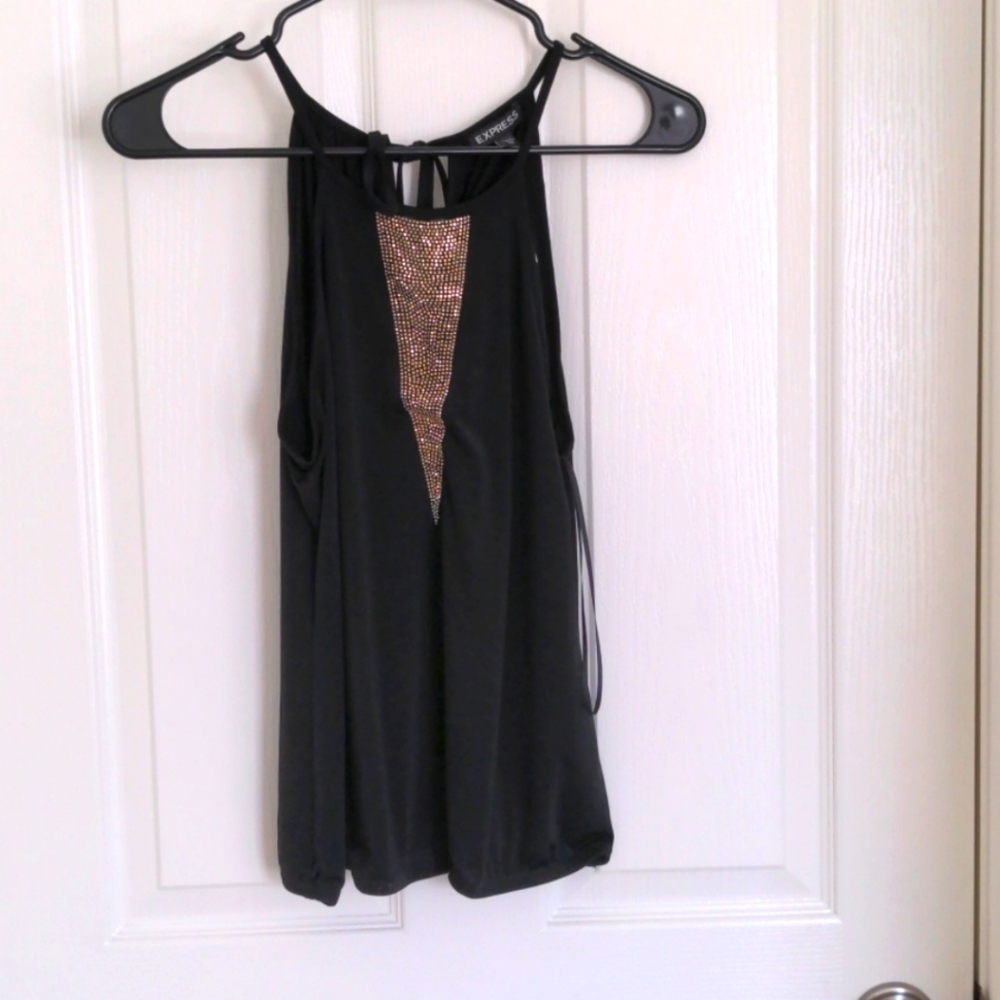 Express Black dress top in size small NWT